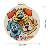 Dog Lover Embroidery Starter Kit – DIY Cartoon Puppy Sewing Art Set for Beginners