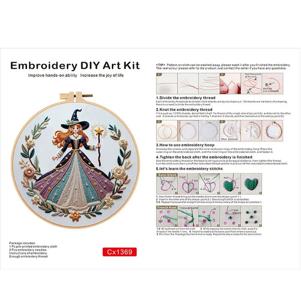 Enchanted Witch Hand Embroidery Kit