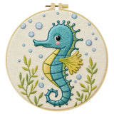 Cute Baby Seahorse Embroidery Kit 🩵🌊 Kits For Stitchers