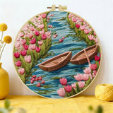 Small Sailboat Embroidery Kit