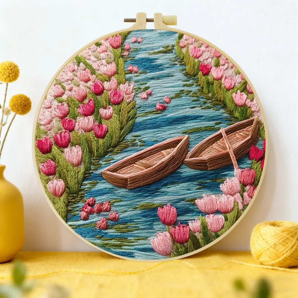 Small Sailboat Embroidery Kit