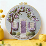 Lavender Cottage Embroidery Kit Kits For Stitchers