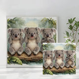 See No Evil, Hear No Evil, Speak No Evil Koalas Cross Stitch Kit 🐨🌿💚✨