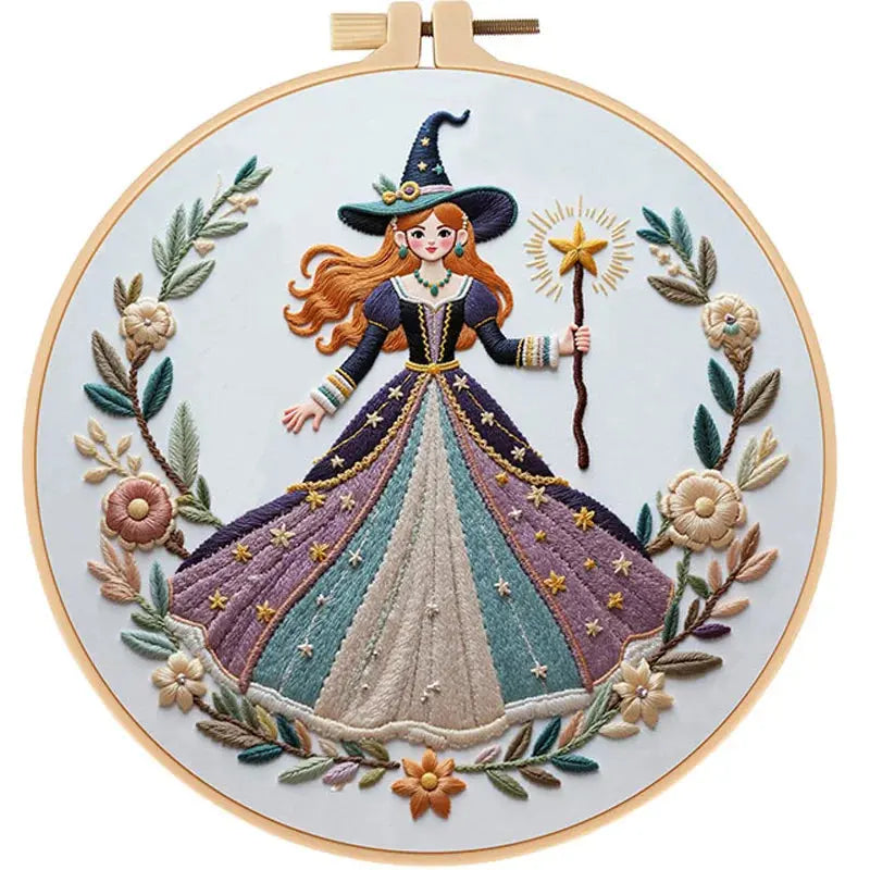 Enchanted Witch Hand Embroidery Kit The Stichers Heavane