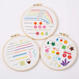 3-Piece Beginner Embroidery Kit Set Kits For Stitchers