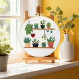 Potted Plants Hand Embroidery Kit The Stichers Heavane