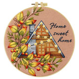 Home Sweet Home Embroidery DIY Kit – Cozy Cottage Beginner Stitching Kit with Hoop, Pattern & Threads The Stichers Heavane