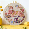 Blush Leopard Embroidery Kit Kits For Stitchers
