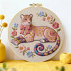 Blush Leopard Embroidery Kit Kits For Stitchers