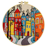 Colorful Street Embroidery Kit
