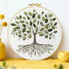 Tree of Life Embroidery DIY Kit – Botanical Nature Beginner Stitching Kit with Hoop, Pattern The Stichers Heavane