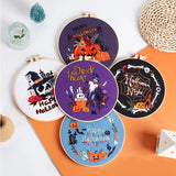 Spooky Halloween Embroidery Kit Collection – 7 Designs