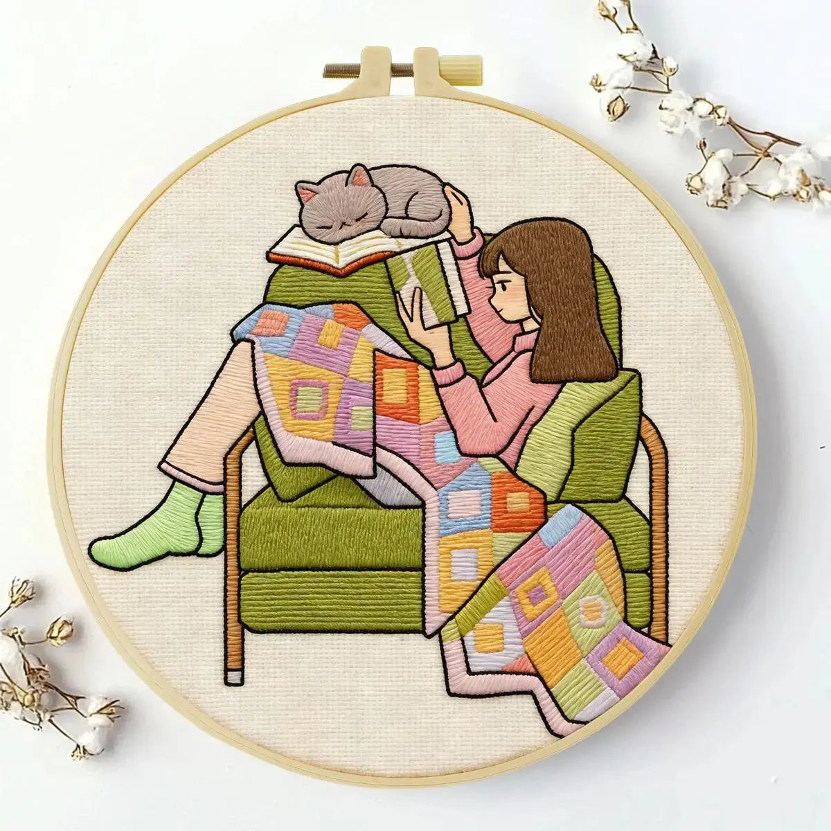 Cozy Reading Corner Embroidery Kit Kits For Stitchers