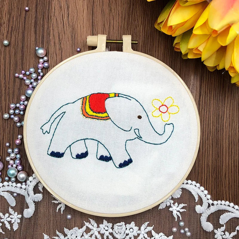 Animal Friends Beginner Embroidery Kit Kits For Stitchers