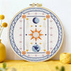 Sun Moon Celestial Embroidery Kit – DIY Boho Astrology Hoop Art for Beginners & Craft Lovers Kits For Stitchers
