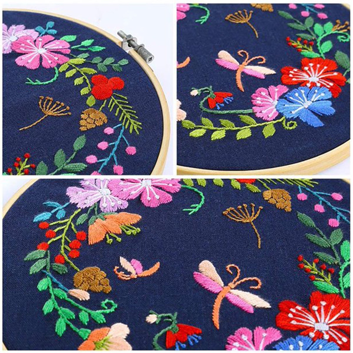 3-Piece Beginner Embroidery Technique Kit Kits For Stitchers