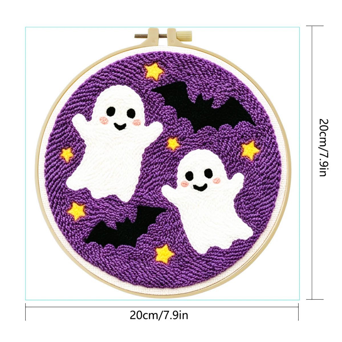 Cute Halloween Ghosts Embroidery Kit