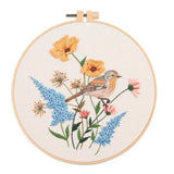 Bird & Butterfly Hand Embroidery Kit The Stichers Heavane