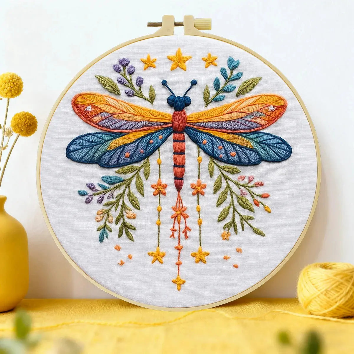 Dragonfly Hand Embroidery Kit The Stichers Heavane