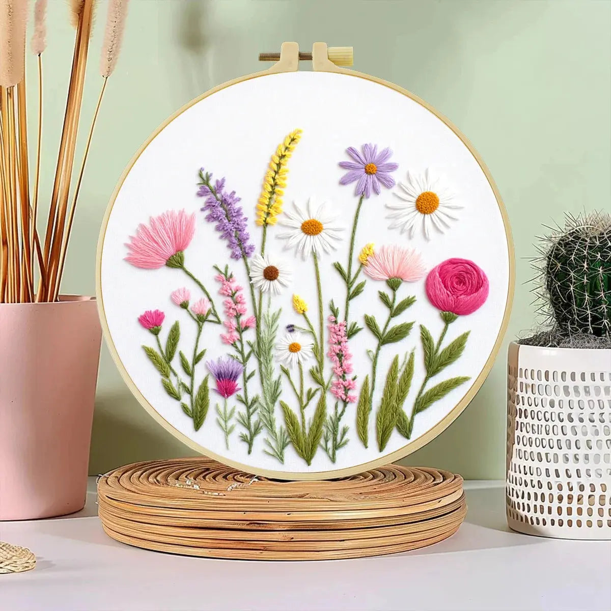 Wildflower Garden Hand Embroidery Kit The Stichers Heavane