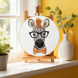 Donkey with Glasses Embroidery Kit