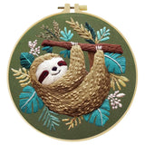 Sloth Embroidery Starter Kit