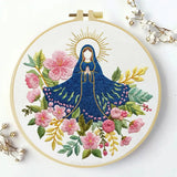Our Lady of Grace Floral Embroidery Kit Kits For Stitchers