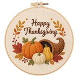 Happy Thanksgiving Embroidery Kit Collection – 4 Designs