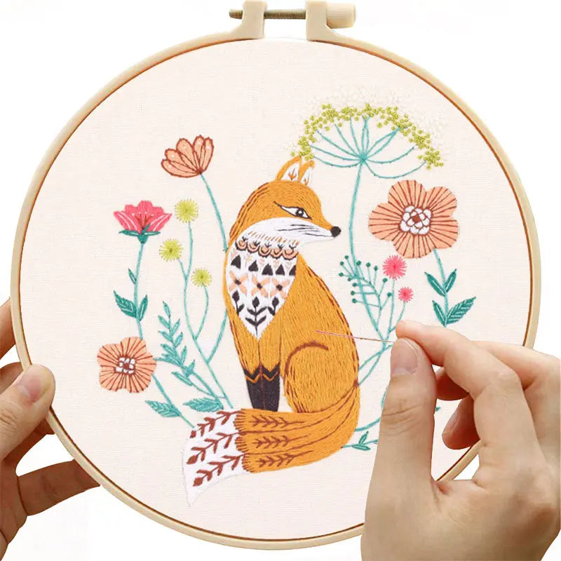 Woodland Animal Hand Embroidery Kit