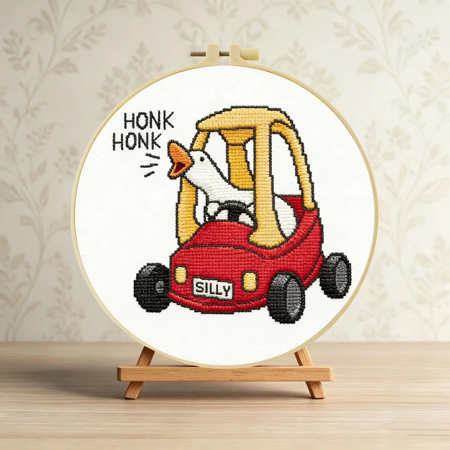 Silly Goose Driver Embroidery Kit Kits For Stitchers
