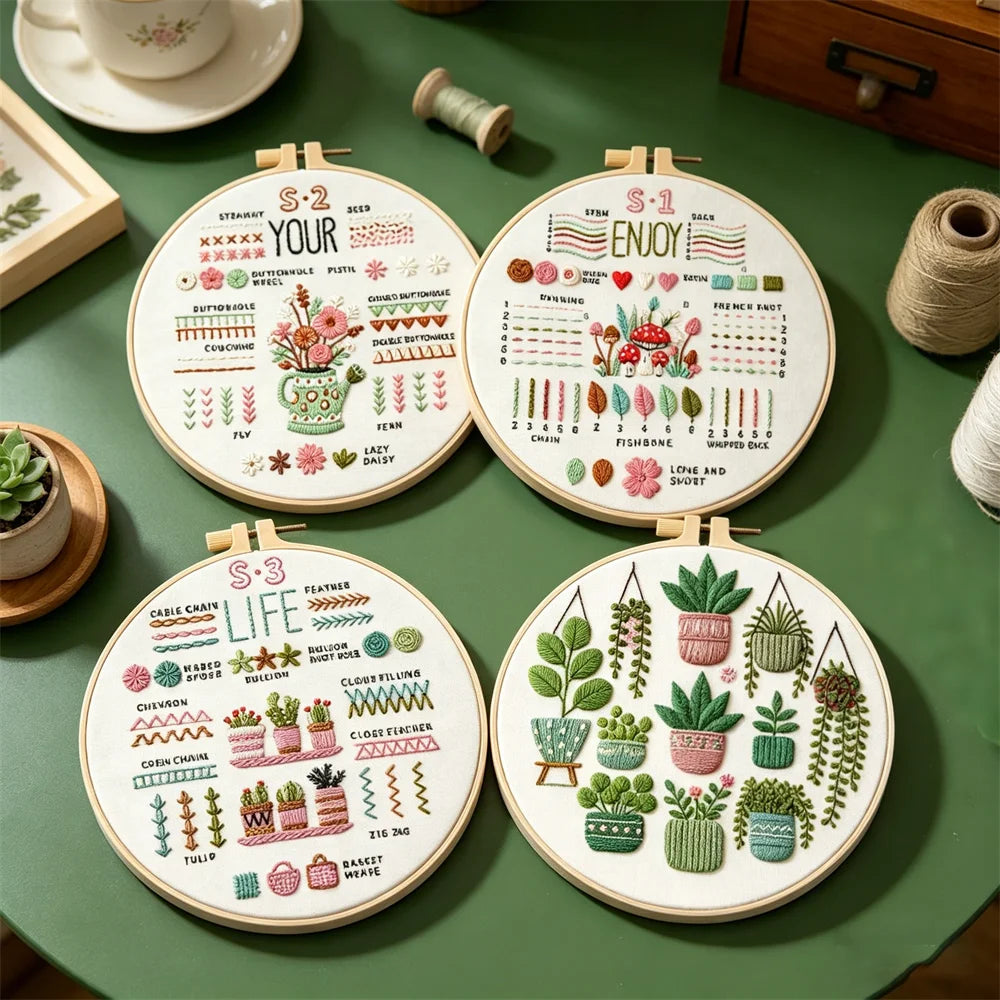 Enjoy Your Life Beginner Embroidery Kit Kits For Stitchers