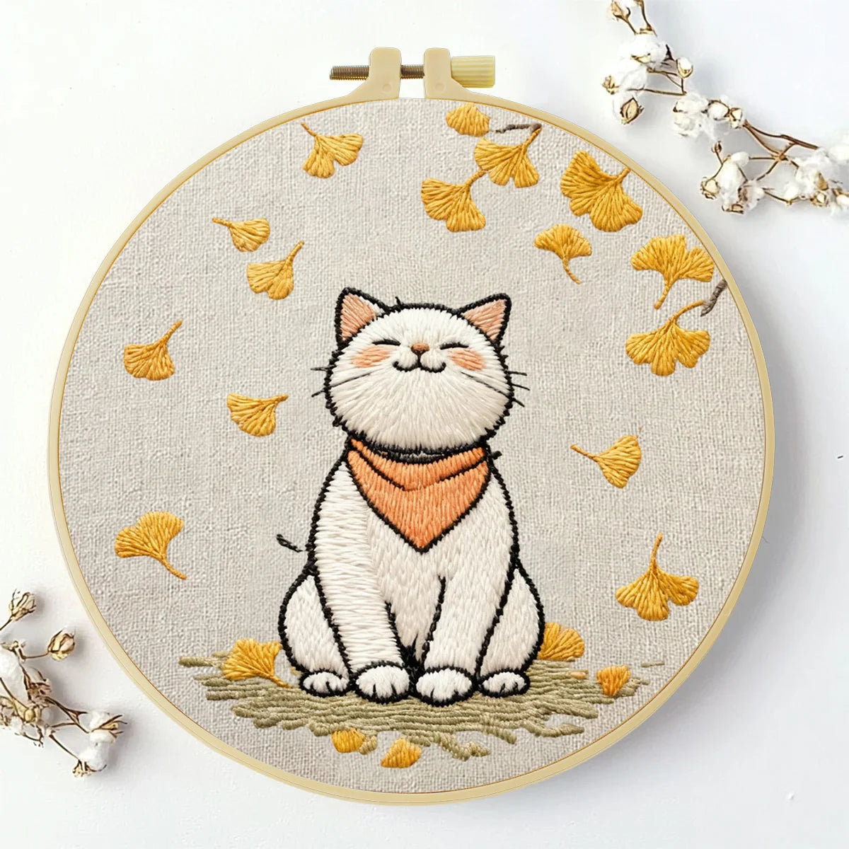 Cat Embroidery Starter Kit
