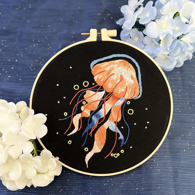 Jellyfish Embroidery Starter Kit