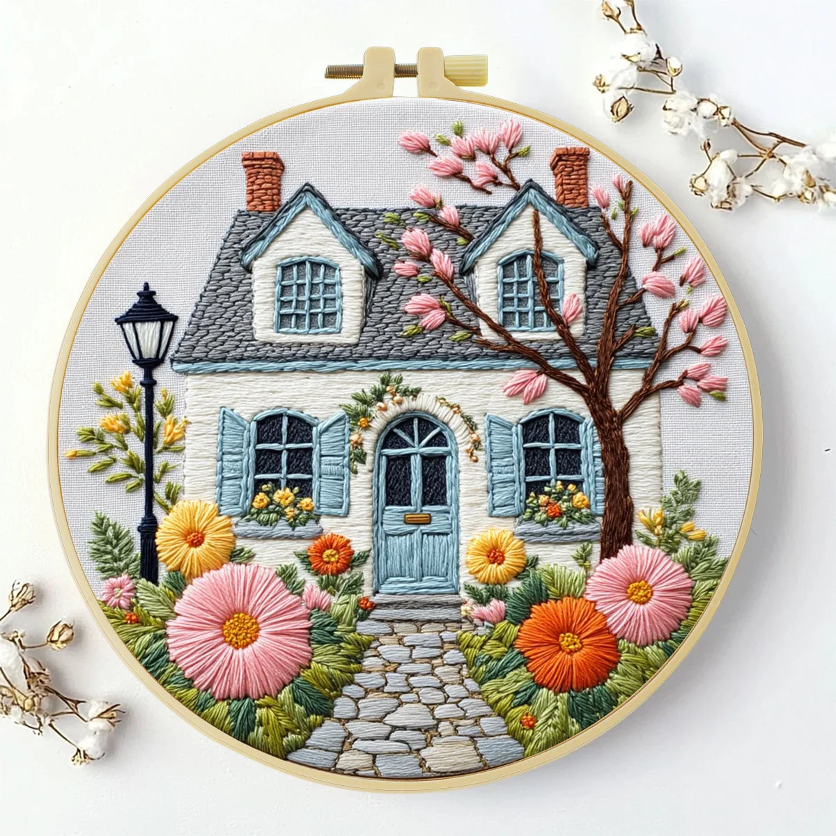 Cottage Garden Hand Embroidery Kit