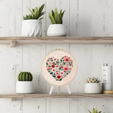 Floral Heart Hand Embroidery Kit The Stichers Heavane