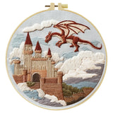 Dragon's Keep Embroidery Kit Kits For Stitchers