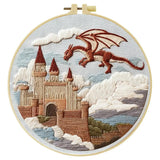 Dragon's Keep Embroidery Kit Kits For Stitchers