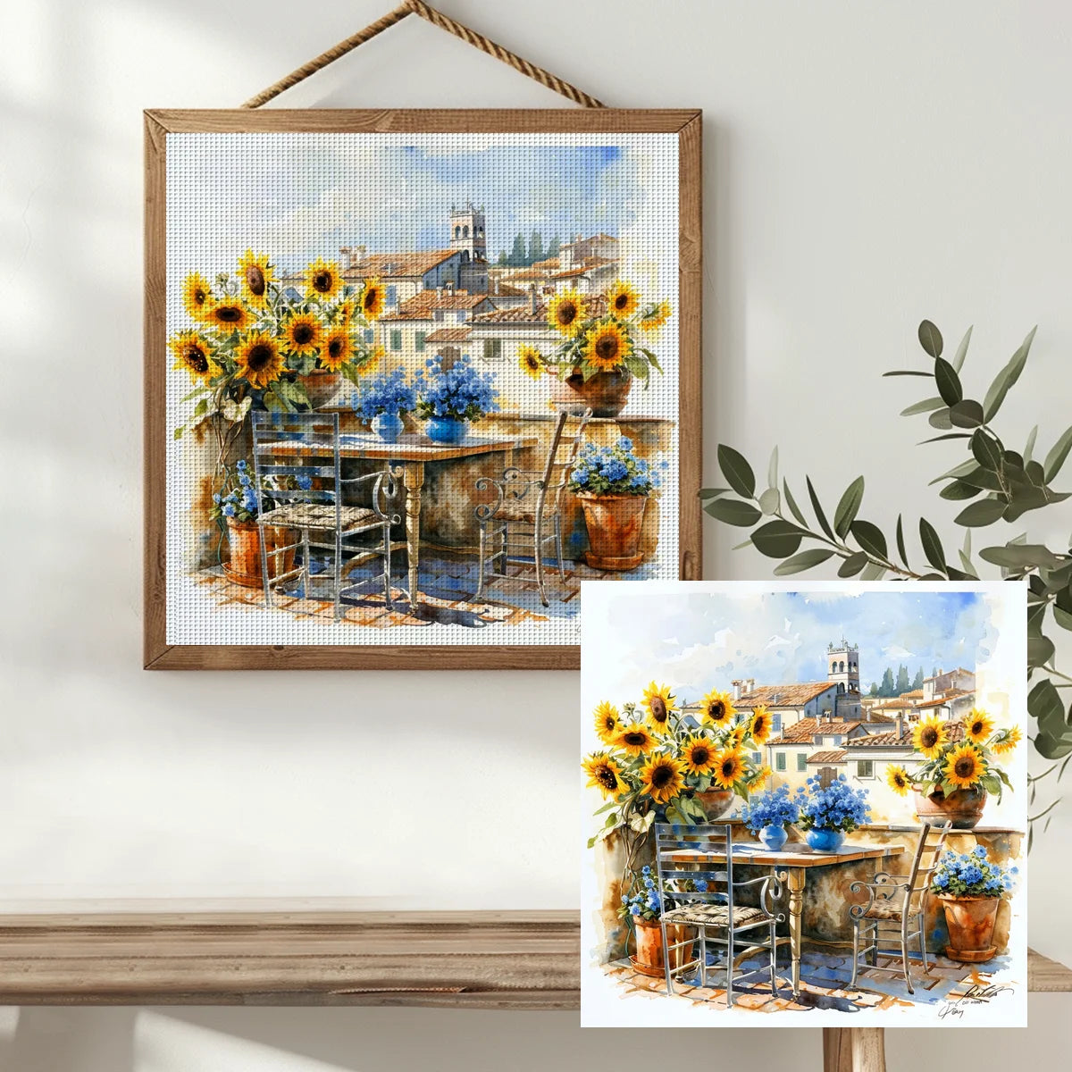 Sunflower Terrace Retreat Cross Stitch Kit 🌻☀️🏡✨