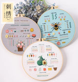 3-Piece Beginner Embroidery Practice Kit Kits For Stitchers
