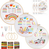 3-Piece Beginner Embroidery Learning Kit Kits For Stitchers