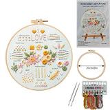 3-Piece Beginner Embroidery Stitch Learning Kit Kits For Stitchers