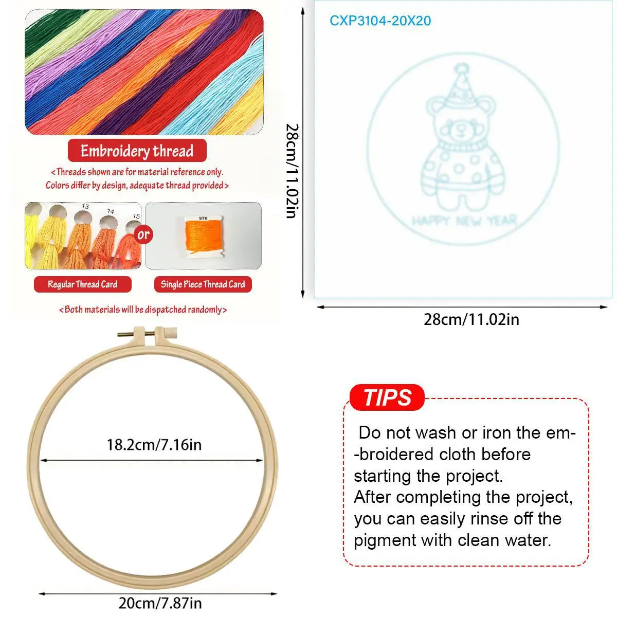 Sweater Bear Embroidery Kit