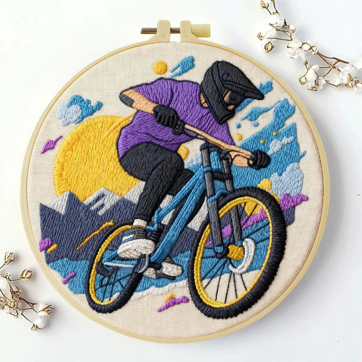 Mountain Bike Embroidery Kit