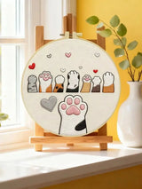Cute Cat Paws Embroidery Kit Kits For Stitchers