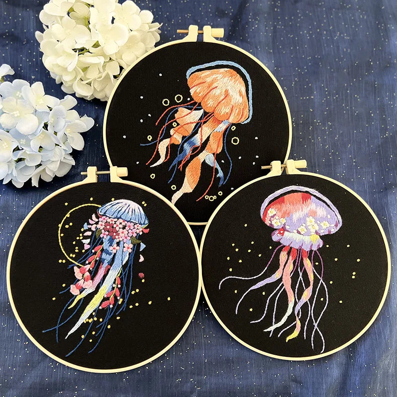 Jellyfish Embroidery Starter Kit