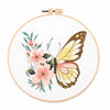 Floral Butterfly Hand Embroidery Kit