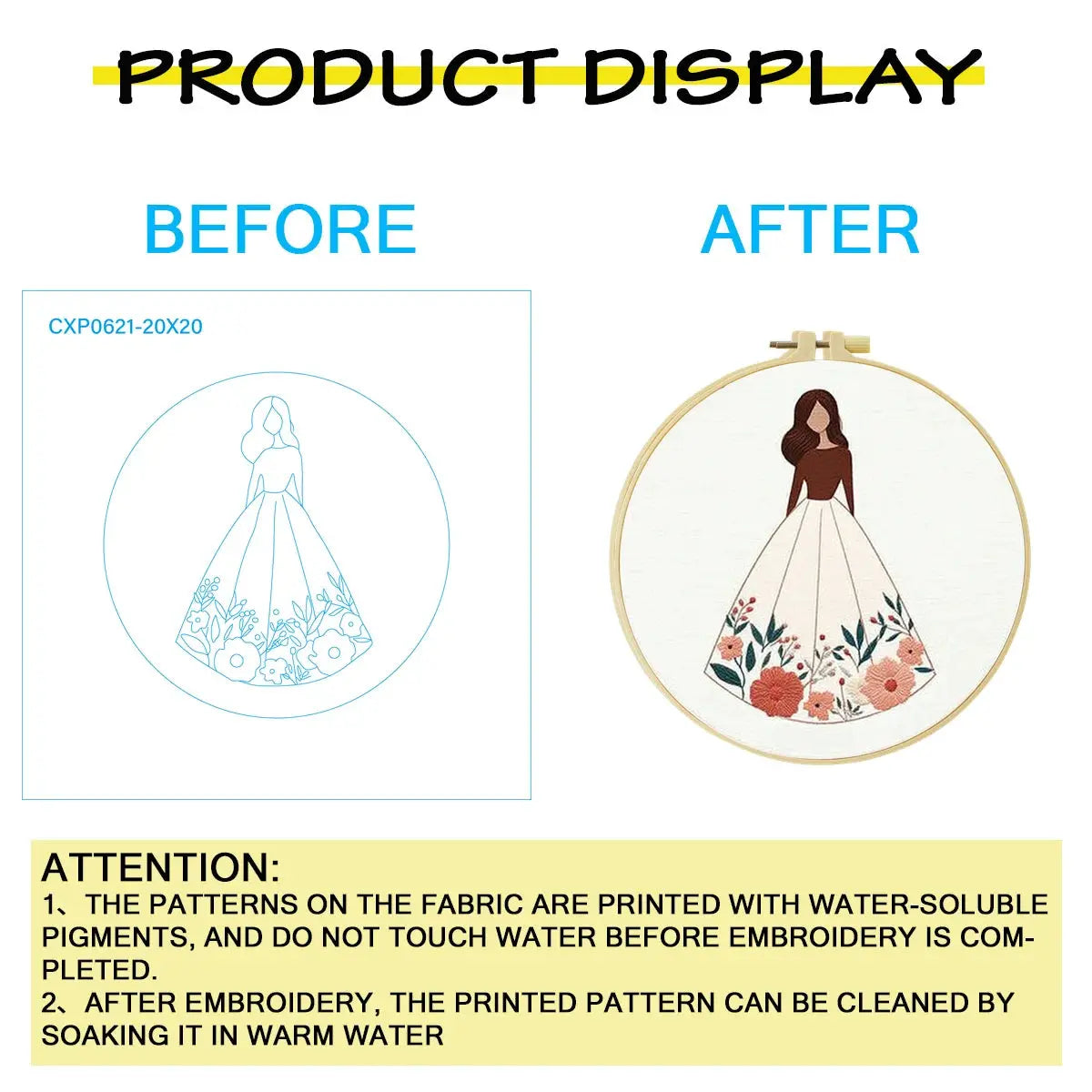 Elegant Lady Embroidery Starter Kit The Stichers Heavane
