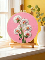 Dandelion Flower Embroidery Kit – DIY Botanical Hoop Art for Beginners & Nature Lovers