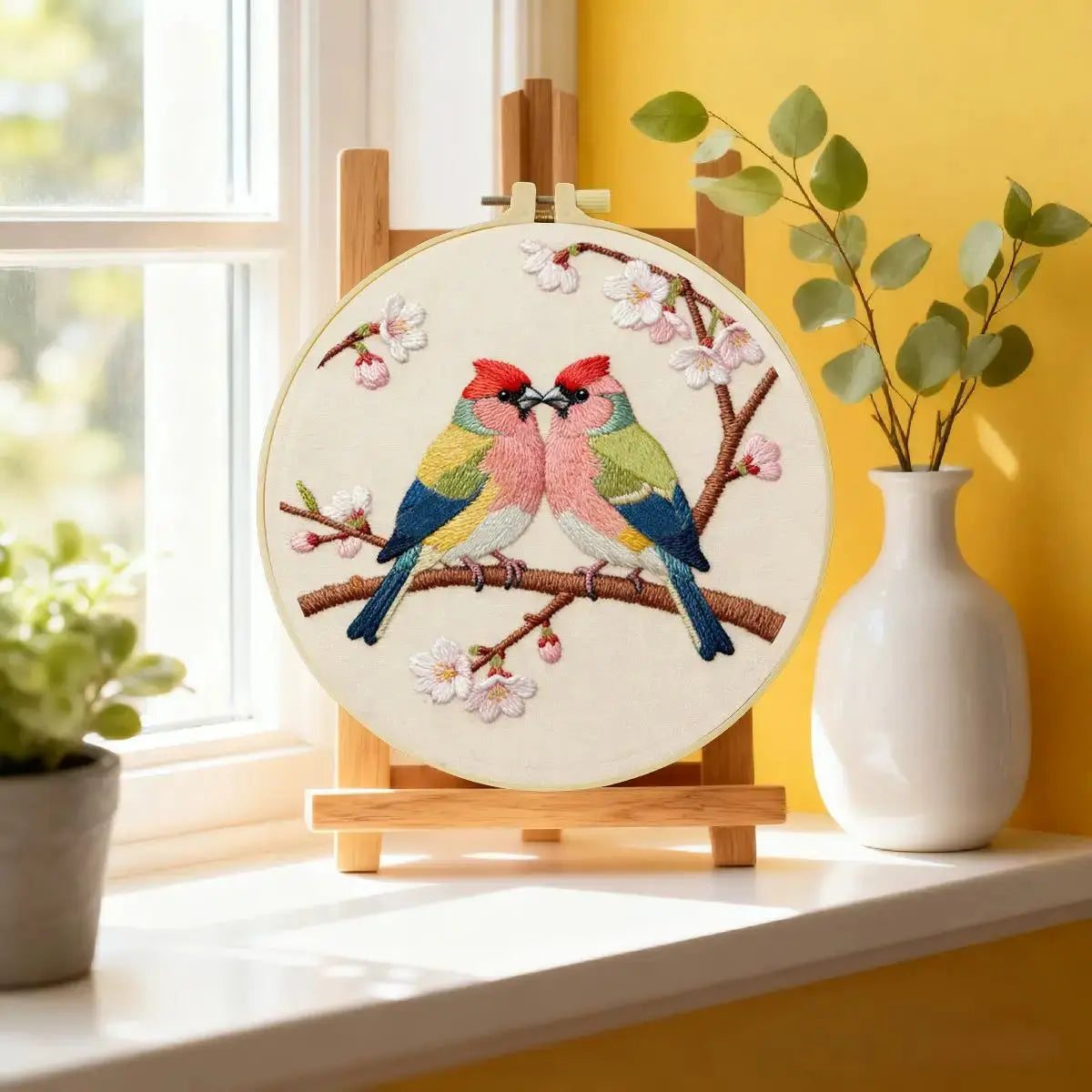 Lovebirds Blossom Embroidery Kit Kits For Stitchers