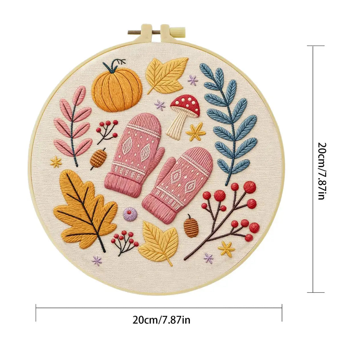 Cozy Autumn Embroidery Kit Kits For Stitchers